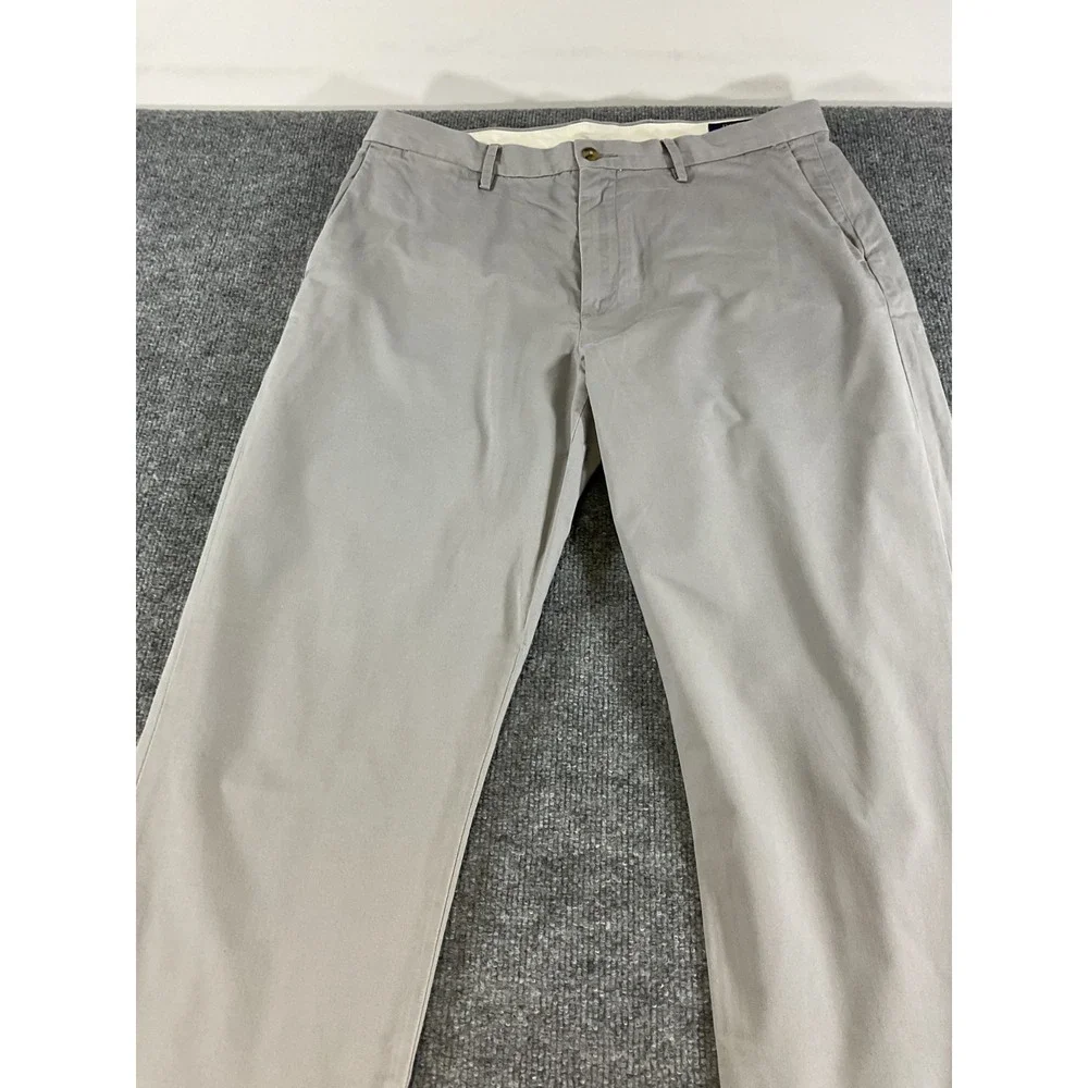 Polo Ralph Lauren Stretch Classic Fit Chino Pants Men's 34x30 Gray Casual